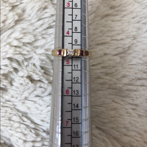 A gorgeous diamond and ruby ring - Picture 2 of 3